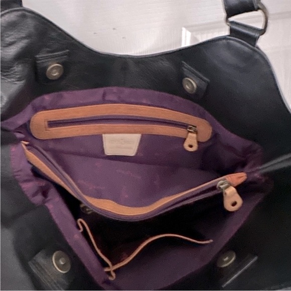 Anushka 'butterfly' handbag, large, 1 small attachment - hand painted leather - Picture 6 of 12